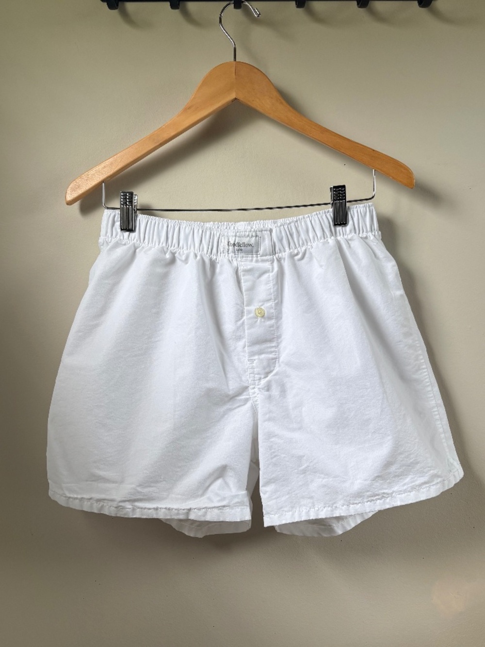 2 Pairs Good fellow Boxer Shorts white Medium and blue Medium
